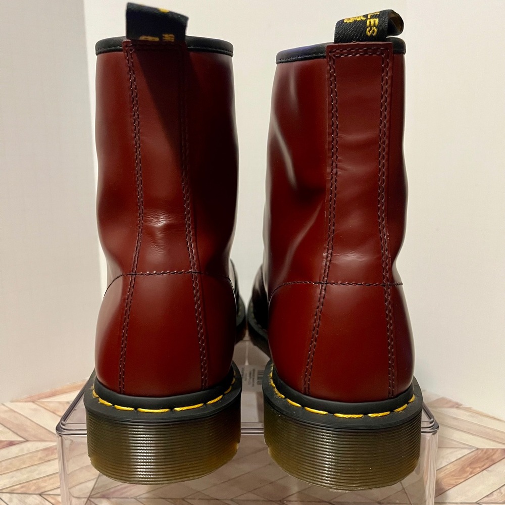 Dr Martens 1460 Cherry Red Smooth Leather Men 11 Women 12 Combat Boot 11822600 - Picture 5 of 11